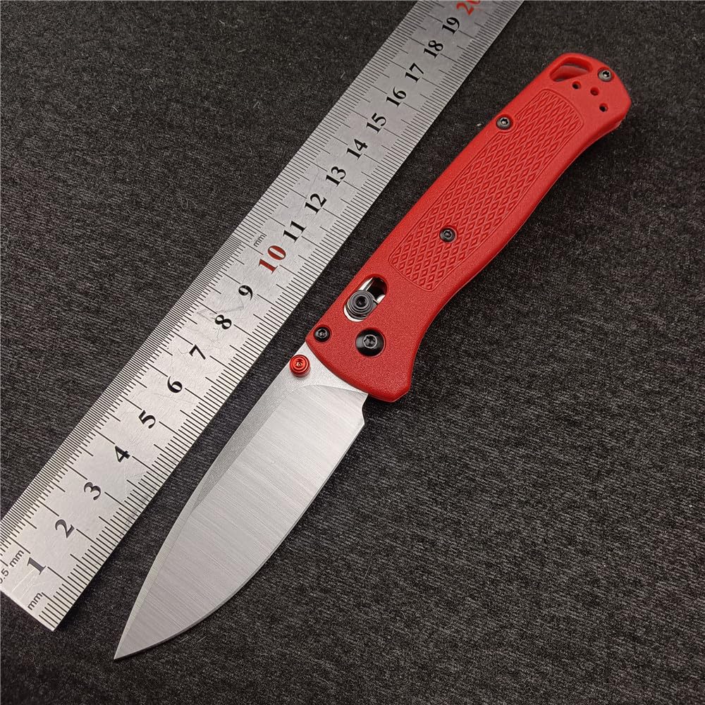 3.15'' 8Cr13Mov Steel Blade Nylon Glass Fiber Handle with Clip, Single-handed Opening Portable Camping EDC Knife, Outdoor Survival Tool Everyday Carry, Christmas Gift