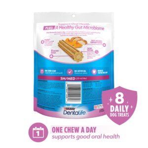 Dentalife Purina Plus Digestive Support Chicken and Pumpkin Flavor Small/Medium Dog Dental Chews - 6 oz. Pouch