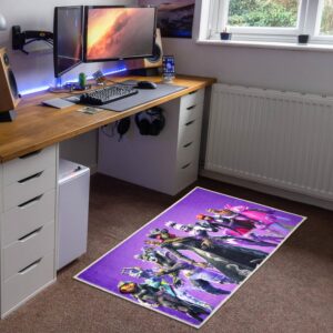 nebcare area rugs gaming rug teen boys carpet decoration, 3d gaming rugs for boy’s bedroom living room playroom, non-slip gamer carpet children gaming area rugs (24x36inch), blzy2-60x90