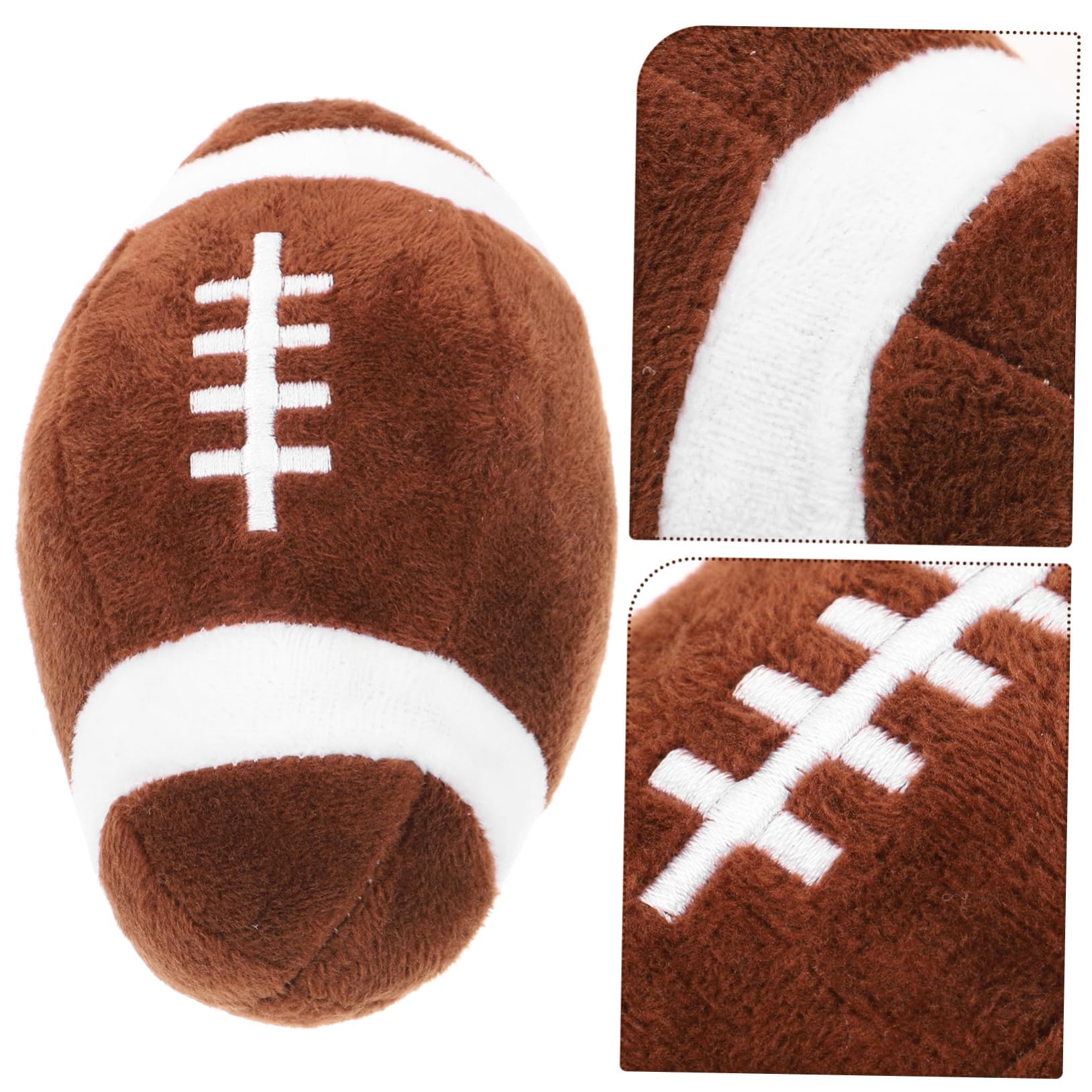 FOMIYES Pet Ball Toy Puppy Chew Toys Puppy Dental Chew Toys Dog Teething Toy Dog Rugby Ball Toy Dog Squeaky Balls Dog Bite Toys Dog Molar Toy Interactive Dog Toys Small Dog Plush Tennis