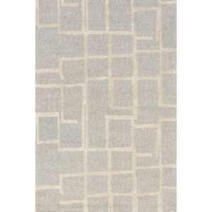 nuLOOM James Geometric 8x10 Wool Area Rug for Living Room Bedroom Dining Room Kitchen, Grey