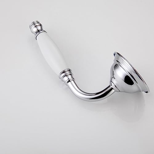 WuDLi Bath Mixer Tap 5 Hole Deck Mount Bath Shower Tap, Bathtub Mixer Tap with Pull Out Handheld Shower