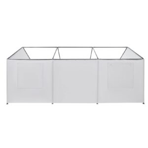 TGEHAP Carport Replacement Sidewall Replacement Sidewall Tarp Top for 10' x 20' Carport Frame Replacement Side Wall Cover Top Cover and Frame Not Included (White)