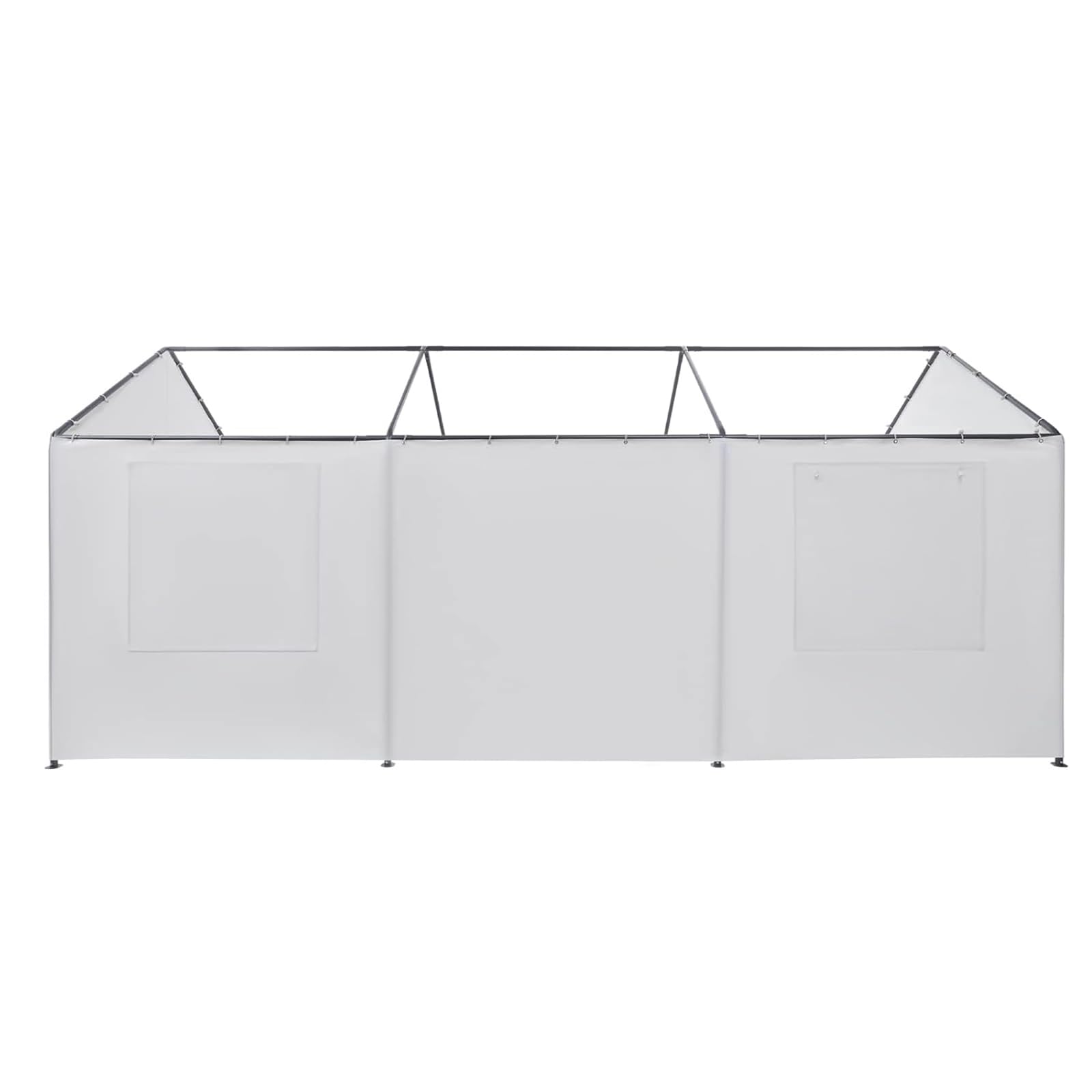 TGEHAP Carport Replacement Sidewall Replacement Sidewall Tarp Top for 10' x 20' Carport Frame Replacement Side Wall Cover Top Cover and Frame Not Included (White)