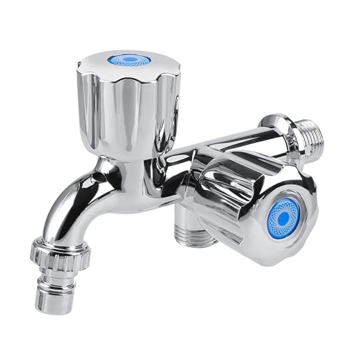 Single Cold Mixer Double Handle Dual Faucet - Kitchen Sink Bathroom Bathtub Garden -/2 Nozzle-style1