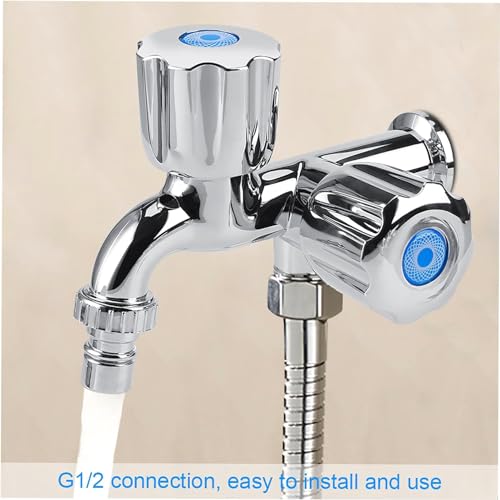 Single Cold Mixer Double Handle Dual Faucet - Kitchen Sink Bathroom Bathtub Garden -/2 Nozzle-style1