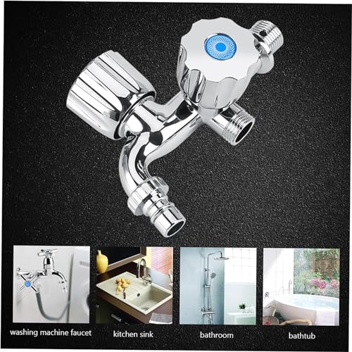 Single Cold Mixer Double Handle Dual Faucet - Kitchen Sink Bathroom Bathtub Garden -/2 Nozzle-style1