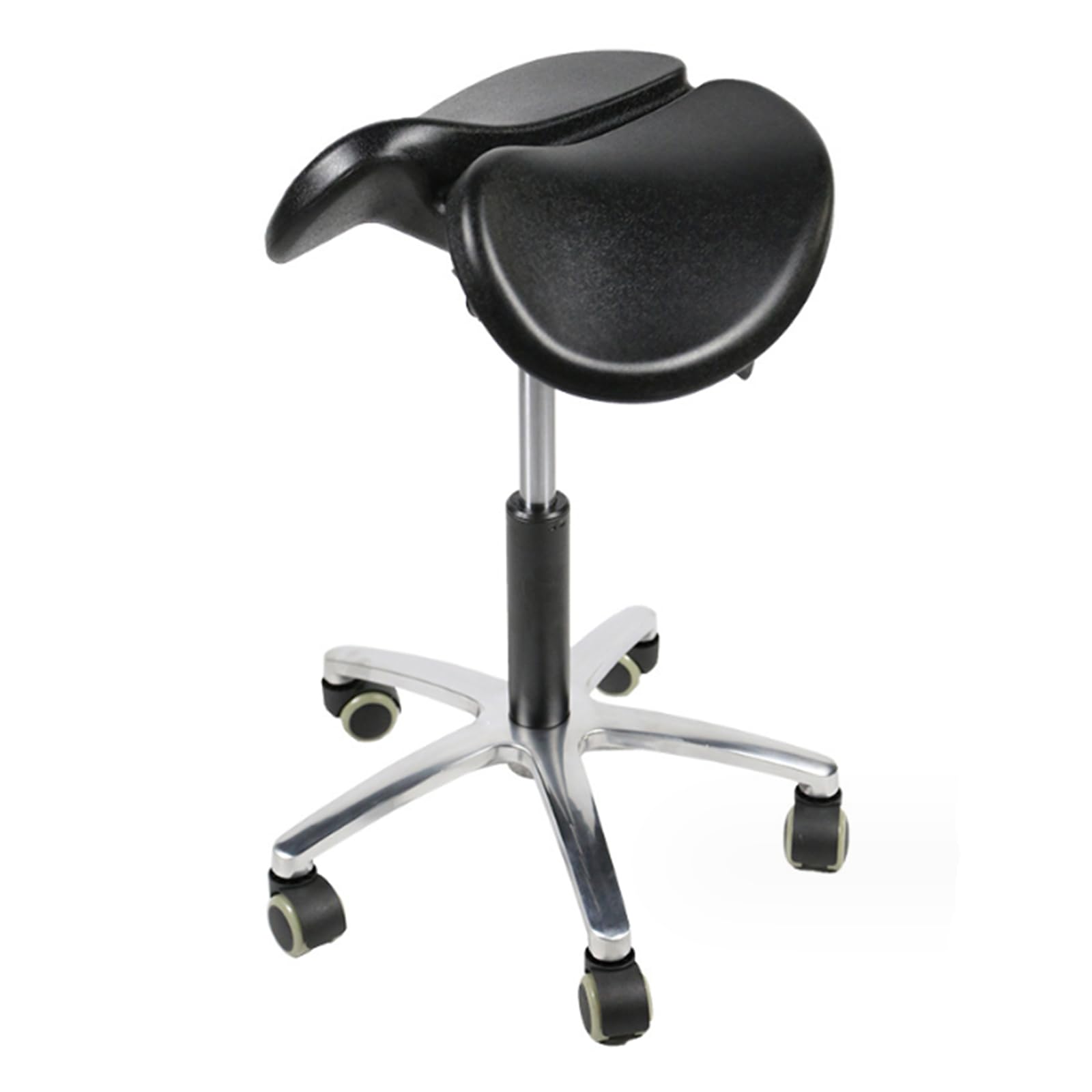 SFKLYU Saddle Stool Ergonomic Saddle Chair Dental Chair Saddle Stool Salons Stools, Adjustable Height,52~66CM