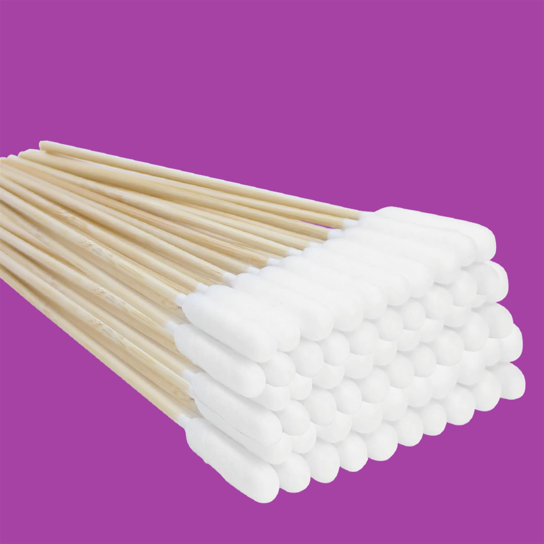 Large Cotton Swabs with Wooden Sticks for Pets - 100 Pack,6 Inch Big Cotton Swabs ， Long Cotton Swabs，dog ear swabs，long cotton swab, dog ear swabs,Specially Designed for Pets,cleaning solution.