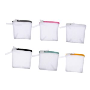 buguuyo 6pcs laundry bag mini washing machine bra underwear washing bag wash bag delicates bag for washing machine laundry pouch travel special bag sandwich mesh multifunction