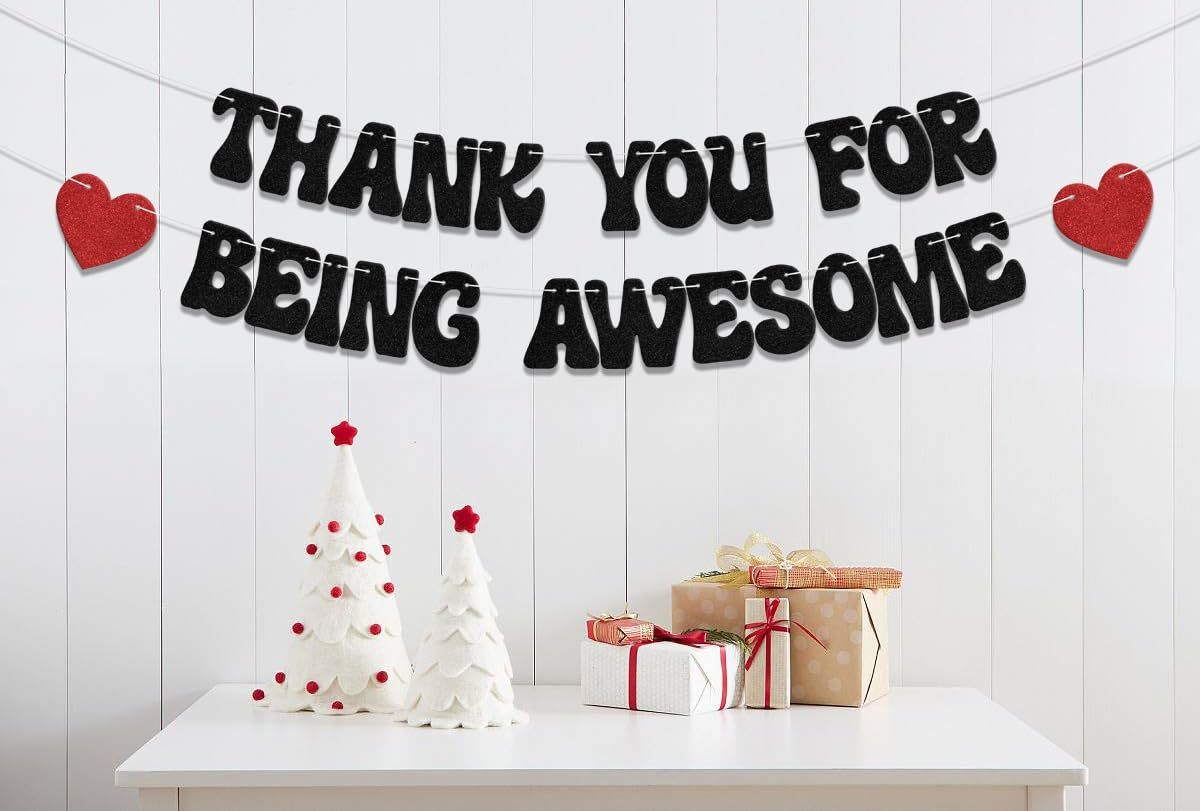 Thank You for Being Awesome Banner We Appreciate You Banner Teacher Employee Appreciation Decorations Job Change Going Away Party Decor Supplies