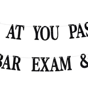 Congrats Lawyer Grad Banner, Future Lawyer, Passed the Bar Exam Banner, Glittery Class of 2024 Law School Graduation Party Decorations Backdrop Gifts