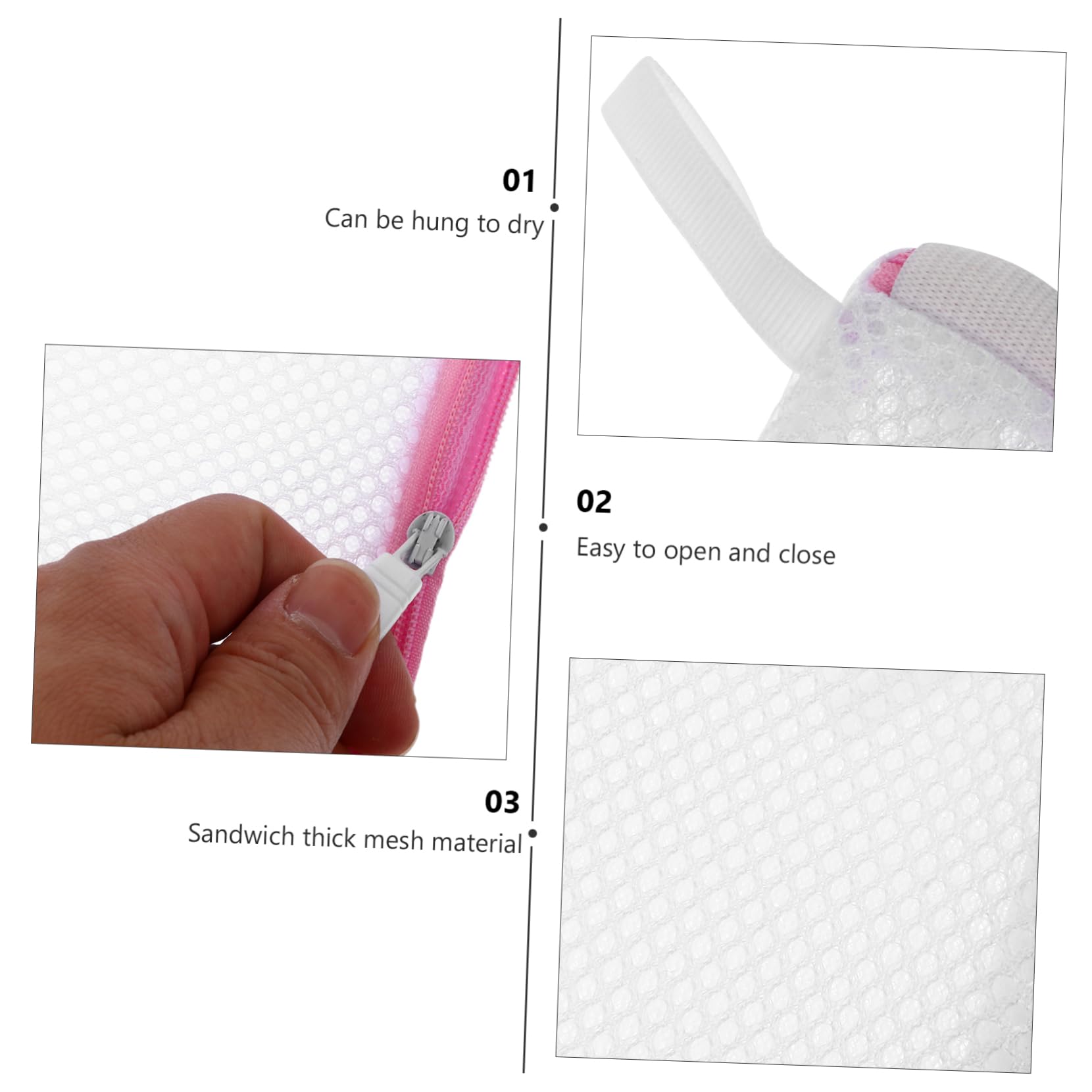 JOINPAYA 6pcs Laundry Bag Mesh Wash Bag Mini Washing Machine Underwear Washing Bag Wash Bags Protecting Wash Bag Foldable Wash Bag Laundry Pouch Travel Sandwich Mesh Laundry Mesh Bag Bra