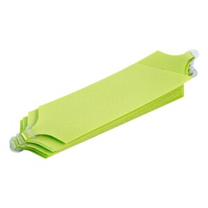 Restaurantware Gift Tek 5.5 Inch Ribbon Pull Bows 10 Satin Pull Bows - 20 Loops Instant Pull Design Green Plastic Flower Bows For Gifts Large For Wedding Baskets And Gift Wrapping