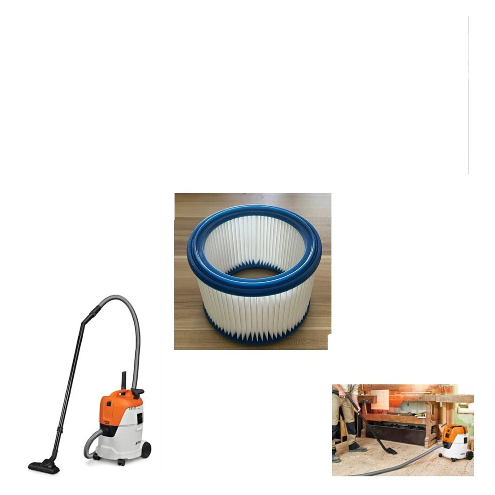 CobydA 1 Pack Cartridge Vacuum HEPA Filter 47097035900 。 Compatible for Stihl SE 62, SE 62 E Wet/Dry Vacuum Cleaner Parts