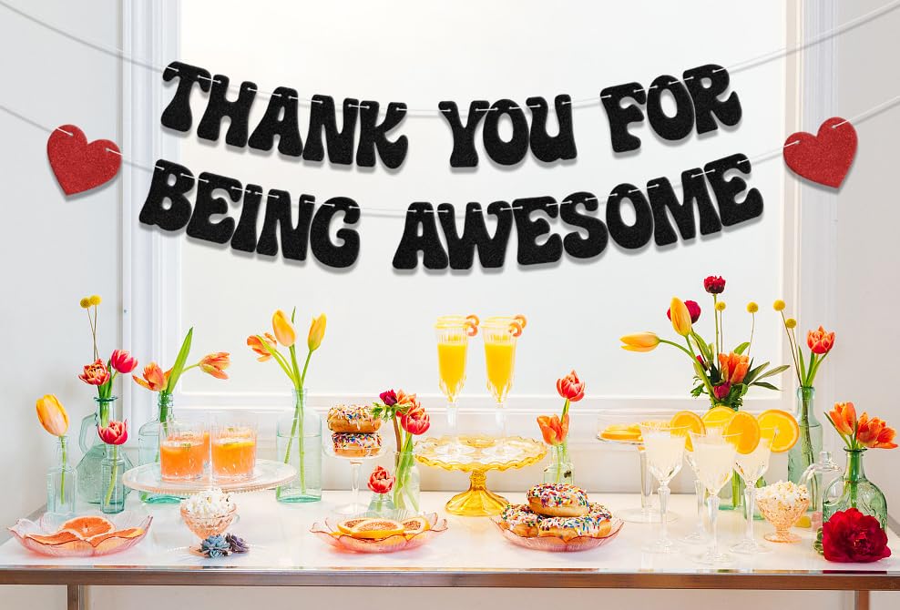 Thank You for Being Awesome Banner We Appreciate You Banner Teacher Employee Appreciation Decorations Job Change Going Away Party Decor Supplies