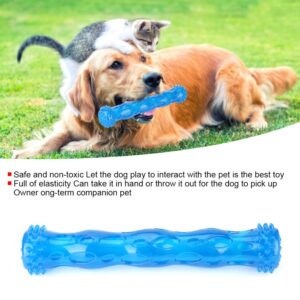 JOROBURO Dog Chew Toys, Silicone Non Toxic Tasteless Safe Bite Resistant Pet Molar Teeth Cleaning Stick, Puppy Toothbrush Interactive Dog Toys for Small Medium Large Dogs Pet (Blue L)