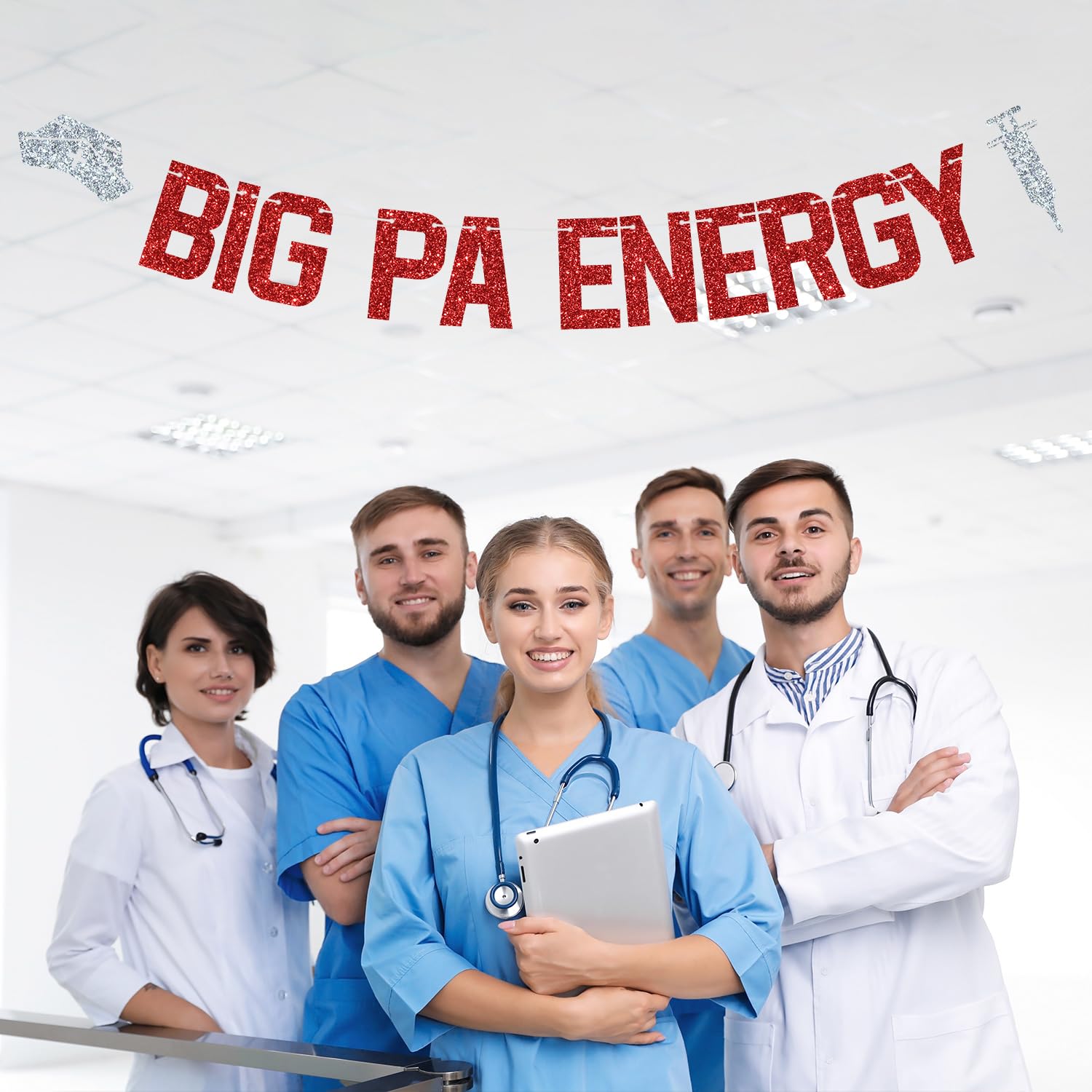 Big PA Energy Banner, Congrats PA, Future PA, Class of 2024 Nursing School Graduation Party Decorations Supplies