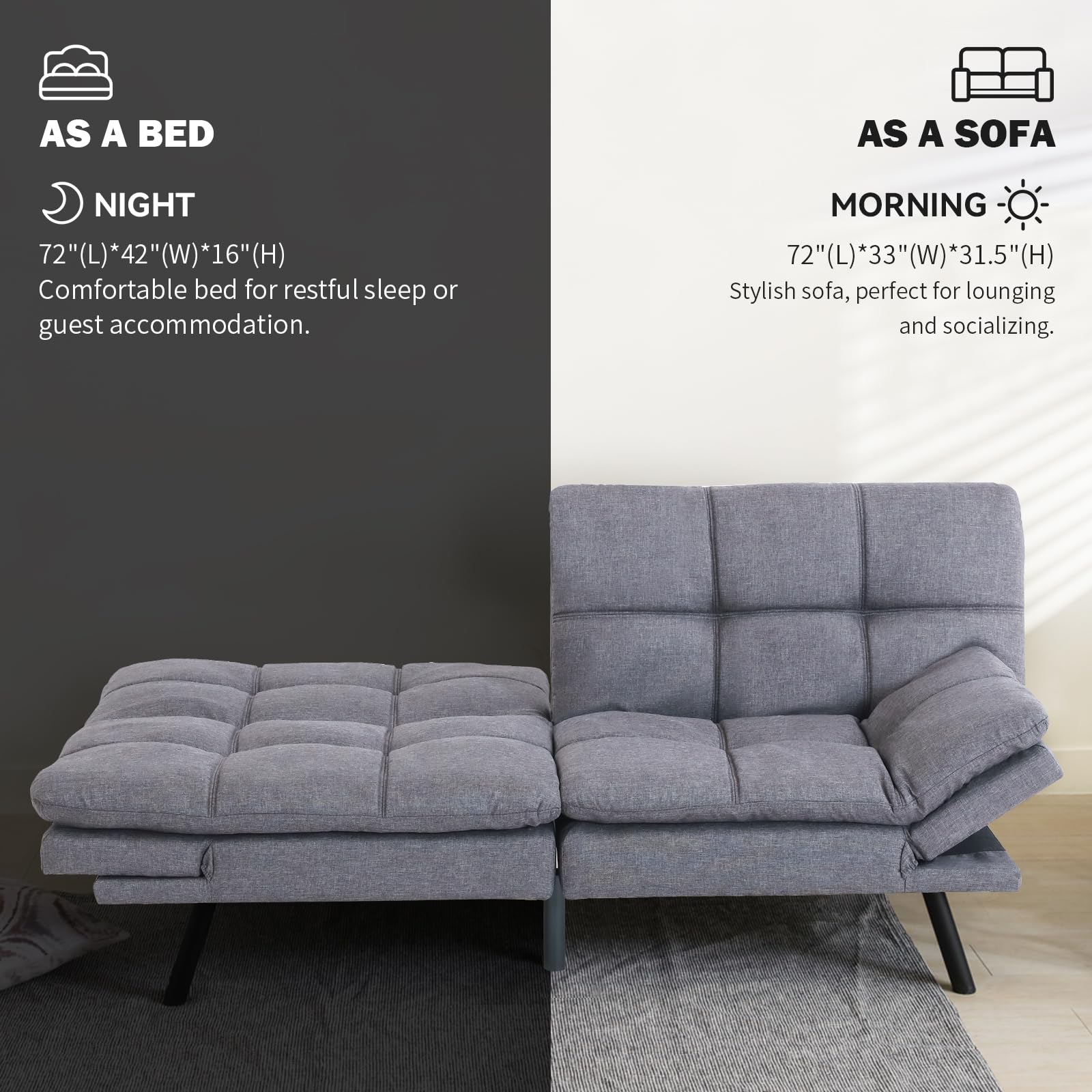 Hcore JC-HSF Sofabed, Grey