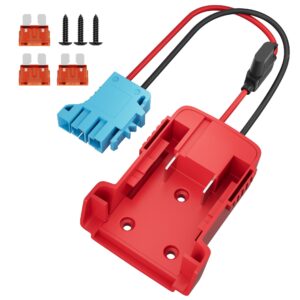 rvboatpat battery adapter 18v for milwaukee m18 power wheels adapter with wire harness connector compatible with peg-perego children's riding toys