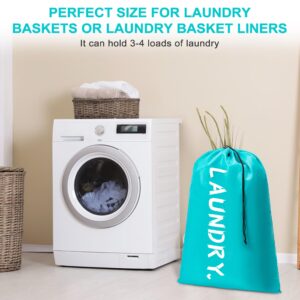 2 Pack XL Travel Laundry Bag, Machine Washable Dirty Clothes Organizer with Drawstring，Large Enough to Hold 4 Loads of Laundry, Easy Fit a Laundry Hamper or Basket Travel Essentials 24" x 36"