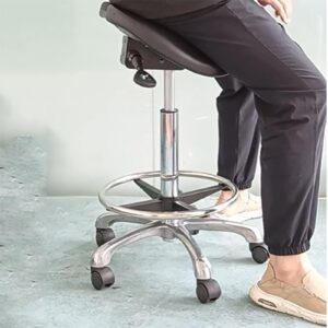 SFKLYU Saddle Stool Ergonomic Saddle Chair Dental Chair Saddle Stool Salons Stools, Adjustable Height,52~66CM