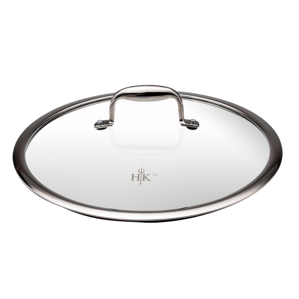 Hell’s Kitchen Tempered Glass 11-Inch Pan Lid, Created for Hell’s Kitchen Hybrid Cookware, Steam Vented, Dishwasher Safe