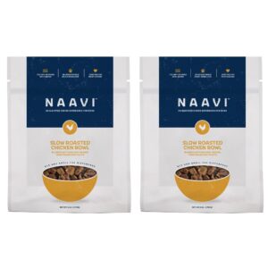 naavi slow roasted chicken bowl with ancient grains, vegetables & fruits, formulated to support gut & immune health in adult dogs - 6oz (2pack)