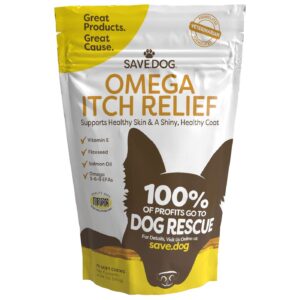 SAVE.DOG Chewable Probiotics & Omega Itch Relief for Dogs Bundle