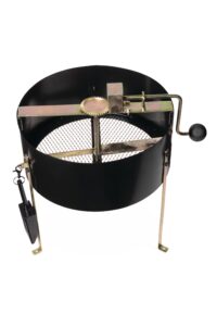 gardener's supply company rotary compost soil sifter | easy-turn handle separates garden-ready compost | made with powder-coated steel - 16" diameter x 17" height