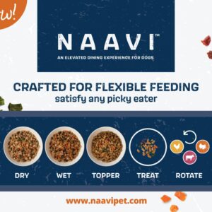 Naavi Slow Roasted Chicken Bowl with Ancient Grains, Vegetables & Fruits, Formulated to Support Gut & Immune Health in Adult Dogs - 6oz (2pack)