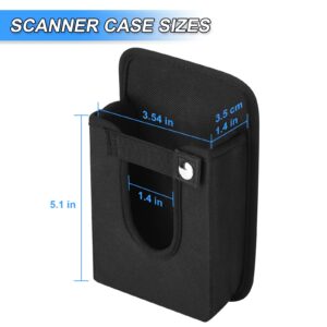 2 Way Barcode Scanner Holster, Rugged Vertical Carrying Case Pouch for Zebra TC75x, TC75, TC70x, TC70, TC72, TC77, M60, MC65, MC67 fit for Handheld Grip Cover with Metal Clip & Belt Loops