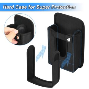 2 Way Barcode Scanner Holster, Rugged Vertical Carrying Case Pouch for Zebra TC75x, TC75, TC70x, TC70, TC72, TC77, M60, MC65, MC67 fit for Handheld Grip Cover with Metal Clip & Belt Loops