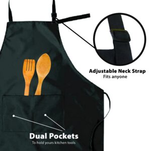 Personalized Apron, Aprons for Men and Women, Professional Aprons for Chefs, Male and Female Apron with Custom Name – Text, Personalized Baking Gifts for Christmas, Male Aprons for Cooking, 2 Pockets