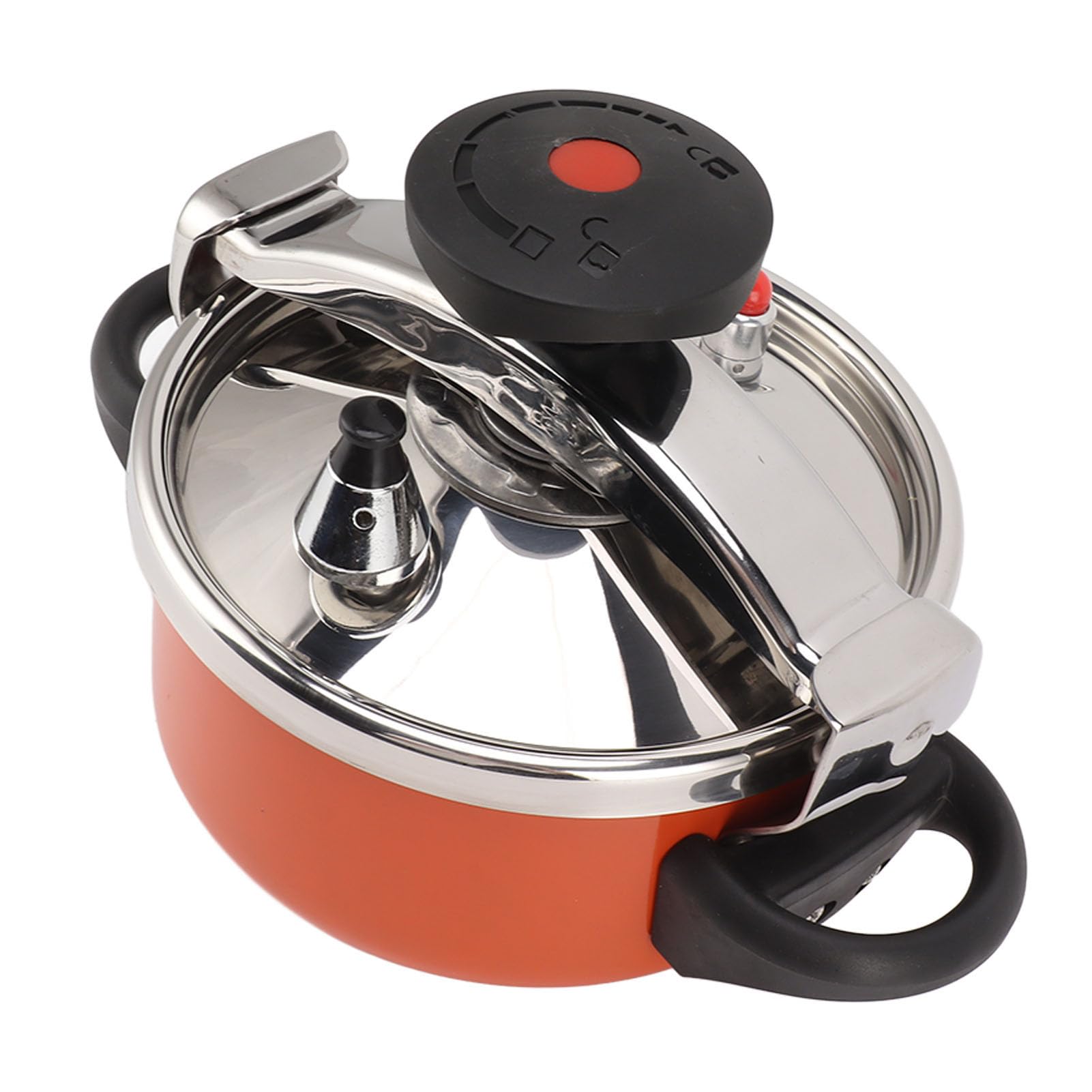 Oubit 2L Stainless Steel Mini Pressure Cooker - Efficient and Fast Cooking, Safety and Explosion Protection, Multi Functional Design