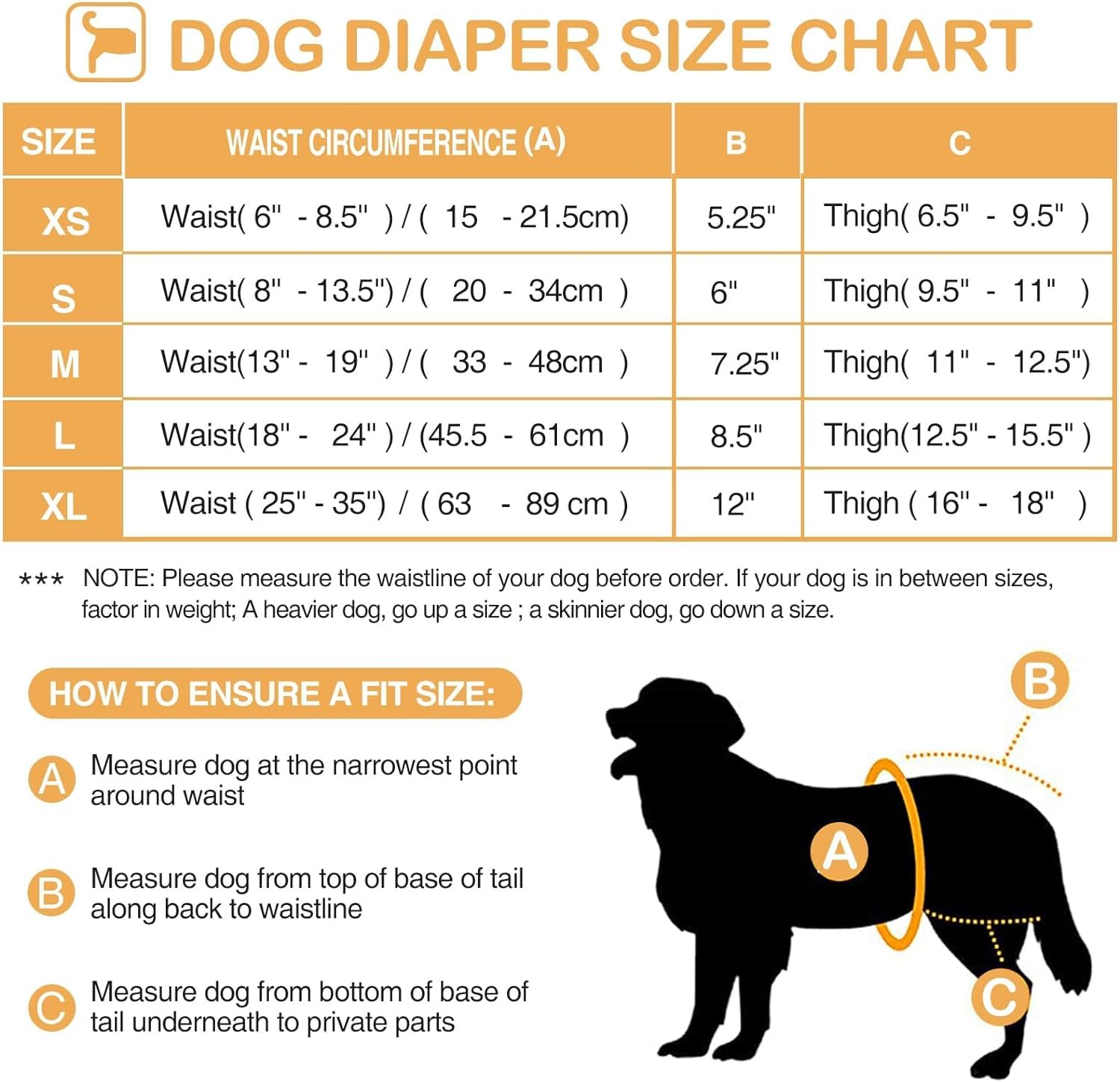 3 Pack Avont Washable Female Dog Diaper with Suspender, Reusable Girl Doggie Diapers for Small Medium Large Doggy in Heat Cycle Period Incontinence -L