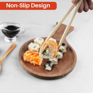 Bamboo Chopsticks Disposable 8 Inch 80 Pairs, UV Treated Individually Wrapped Disposable Wooden Chopstick, Best for Asian Dishes & Japanese Sushi