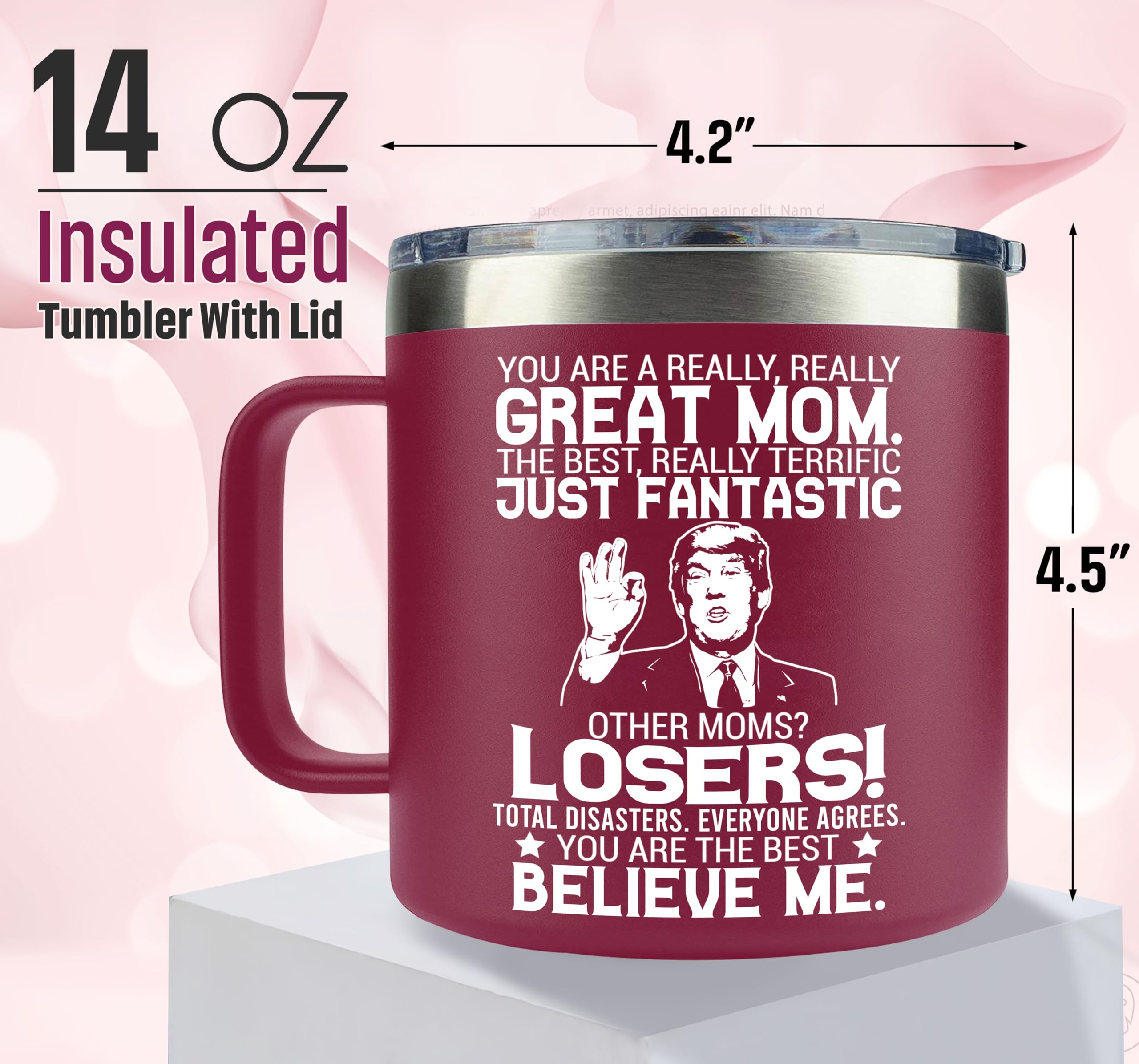 Mothers Day Gifts for Mom from Daughter, Son - Mom Gifts from Daughter, Son - Best Mom Gifts, Birthday Gifts for Mom, Mom Birthday Gifts Ideas, Funny Mom Gifts, Mom Present - Mom Novelty Mug 14Oz