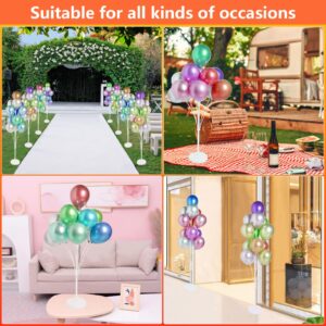 KATBUU 2 Sets of Balloon Stand Kit - 62in Balloon Stands with Base, Balloon Sticks, Decorations for Party Birthday Wedding Baby Shower Gender Reveal Graduation