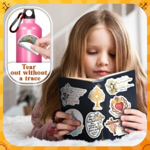 WAKEMOODEI Catholic Stickers 400PCS Religious Stickers for Kids, Bible Verse Stickers for Journaling Women Catholic Jesus Stickers for Water Bottles Laptop Catholic Gifts