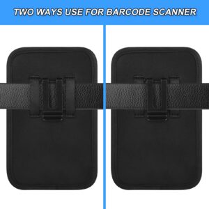 2 Way Barcode Scanner Holster, Rugged Vertical Carrying Case Pouch for Zebra TC75x, TC75, TC70x, TC70, TC72, TC77, M60, MC65, MC67 fit for Handheld Grip Cover with Metal Clip & Belt Loops