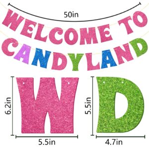 Candy Hanging Swirls, Candy Themed Party Banner, Candy Birthday Party Decorations, Candy Baby Shower Decor, Candy Themed Party Decorations for Classroom, 11Pcs