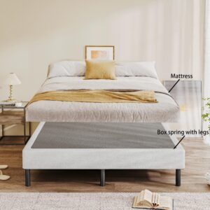 RLDVAY King-Box-Spring, 5 inch King Size Box Spring Stand, Heavy Duty Box Spring King with Legs, Easy Assembly, Non Slip, Noise Free