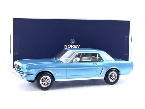 Norev - for Mustang Hard Top Coupe - 1965-1/18, Turquoise Metallic