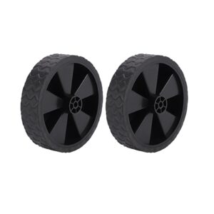 2 pieces cart wheel luggage wheel easy to use for utility folding wagon cart spare parts moving trolley caster wheels, 5inch 151g