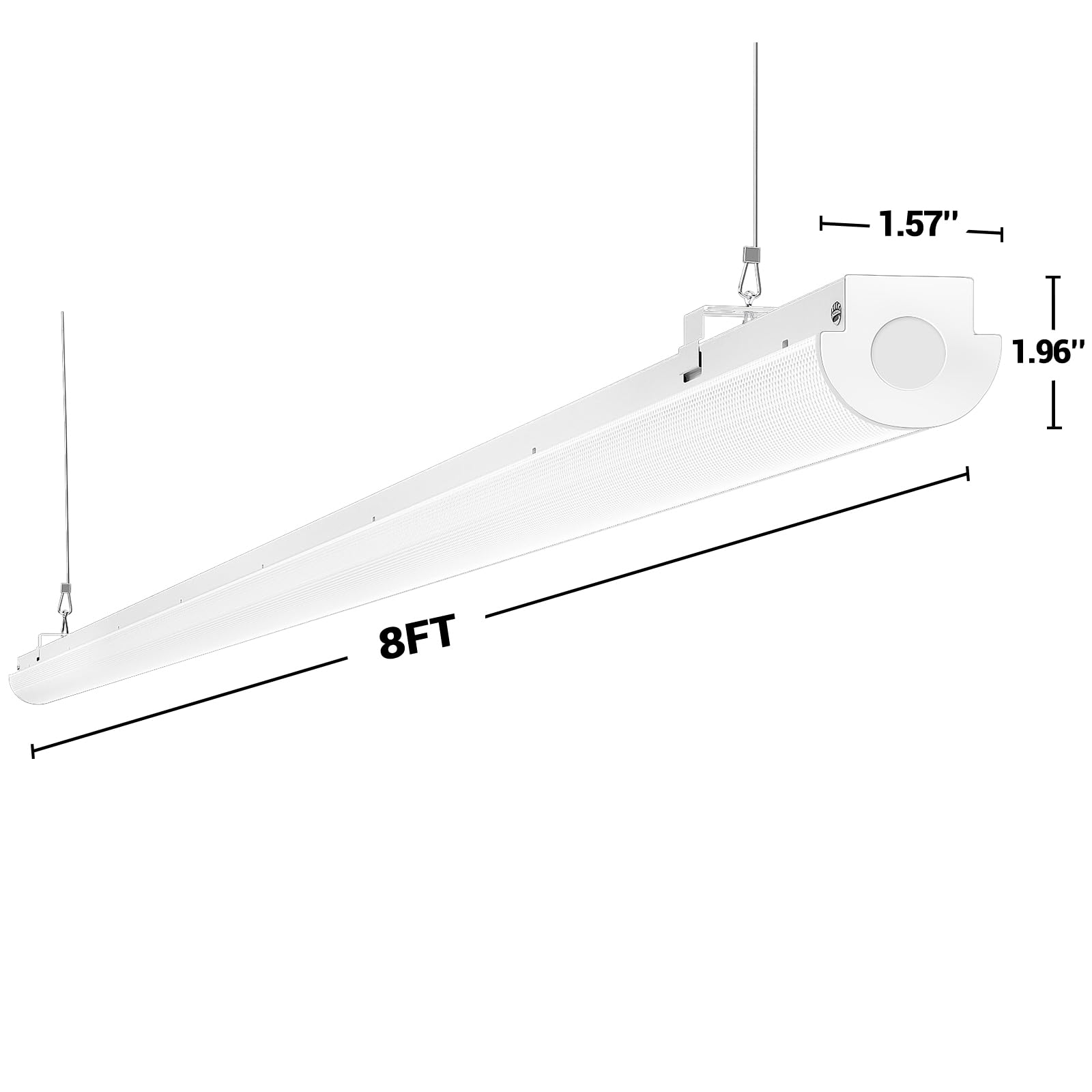 ANTLUX 8FT LED Shop Lights 110W Strip Lights [6-lamp T8 Fluorescent Equiv.], 12000LM, 5000K, Compact Commercial 8 Foot Light Fixtures for Warehouse, Garage, Energy Saving up to 4000W/5 Years, 6 Pack