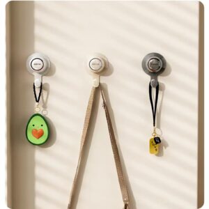 Wjwumha 3 Pieces Towel Hooks Hanging Heavy Duty Wall Mount Coat Hooks for Bathroom Shower Kitchen Keys Door Hook Self-Adhesive