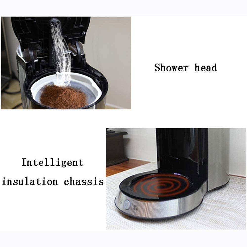 NOALED Espresso Machine, Coffee Machine, Stainless Steel Household, Commercial Insulation Automatic Integrated Drip Filter Coffee Maker, Can Brew Tea