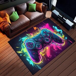 Gaming Rugs - Gamepad Carpet for Esports Gaming Room, Boys' Bedroom, and Living Room - 36x24 inches