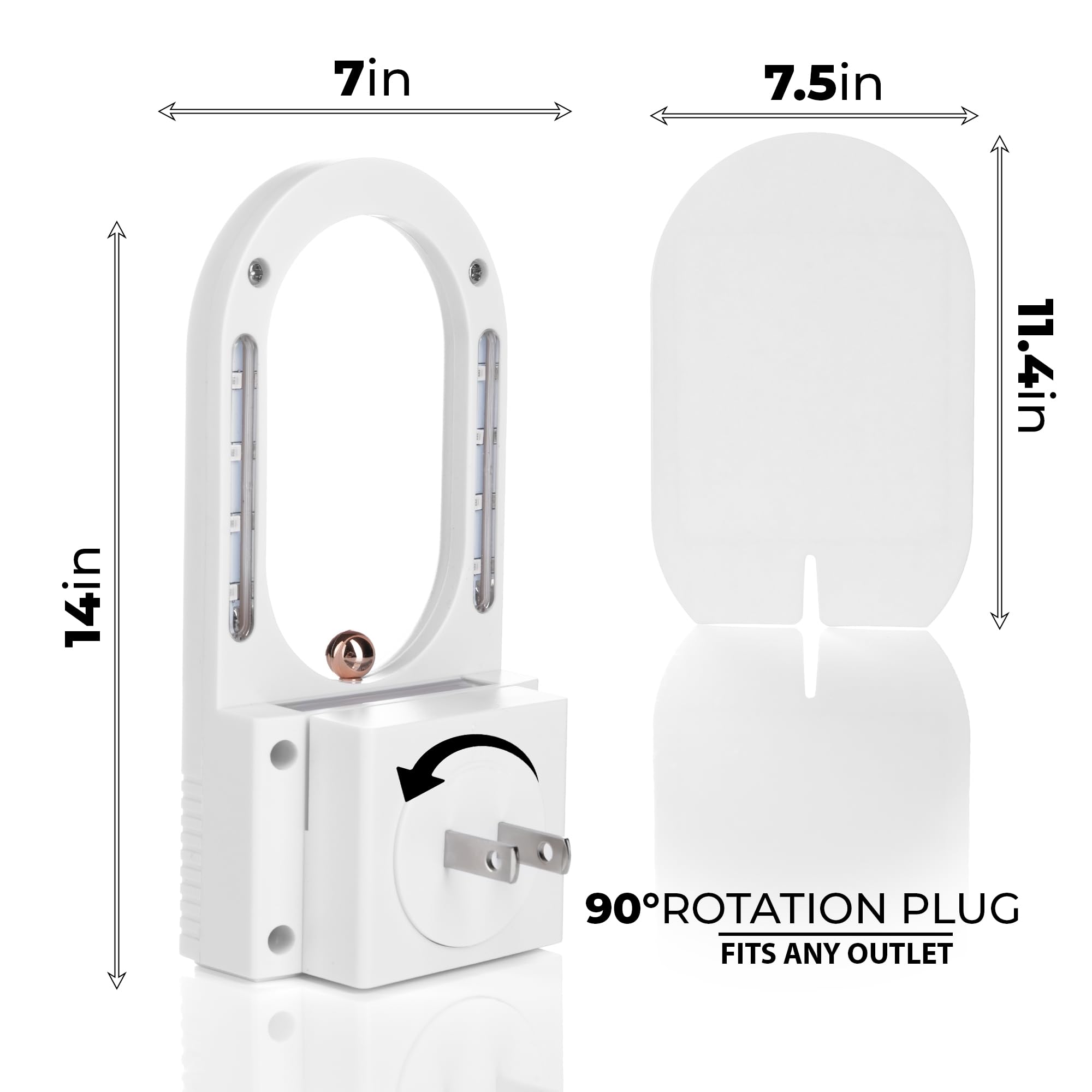 Plug in Fly Trap Indoor 2-Pack - Effective Indoor Flying Insect Trap |UV Bug Light Indoor Plug in | Non-Toxic Indoor Fly Trap for Home for Fruit Fly, Wasp, House Fly, Bug, Mosquito